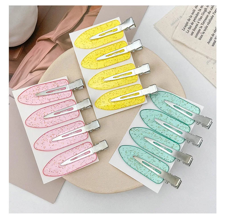 4pcs No Bend Seamless Hair Clips