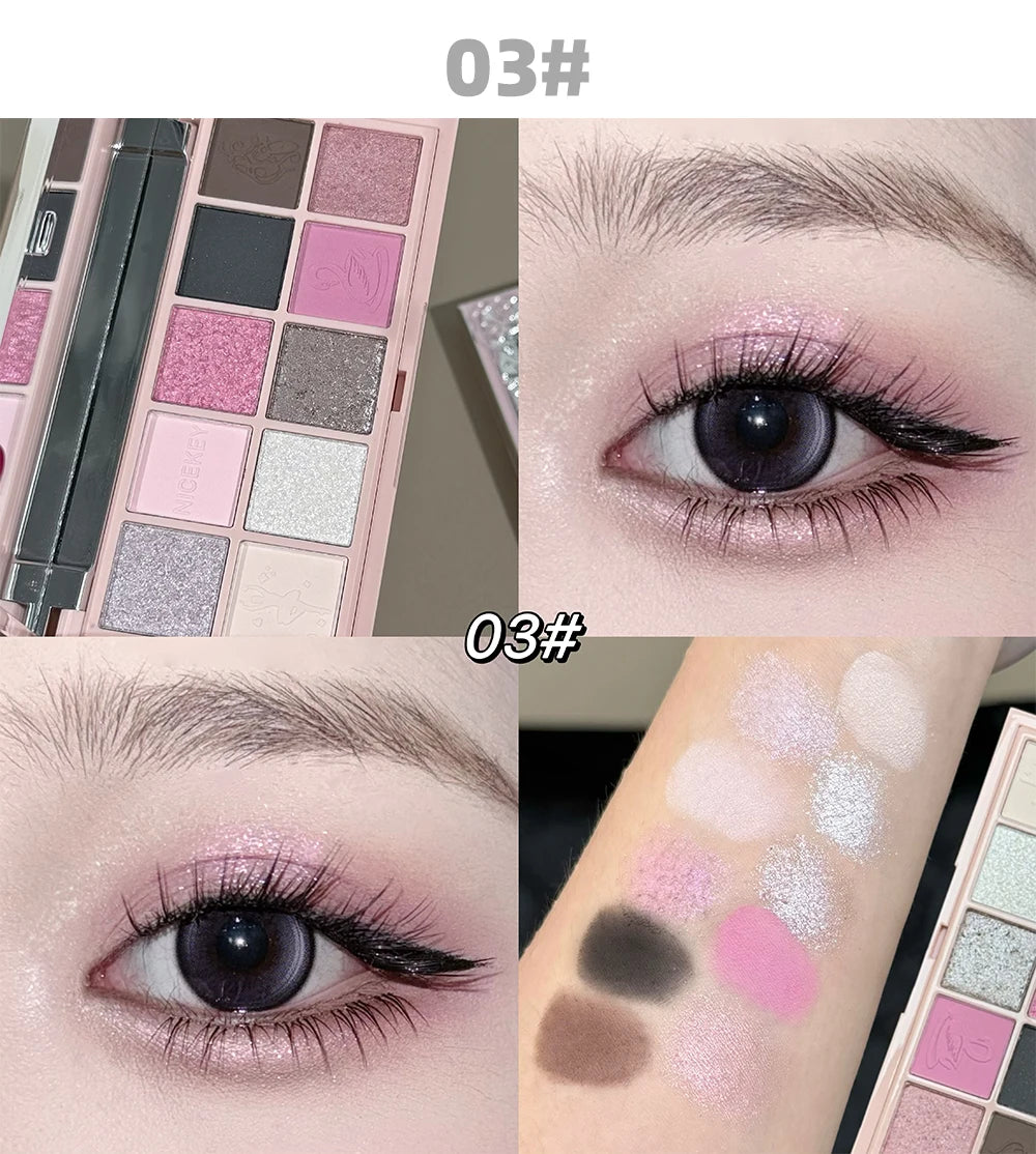 NICEKEY 10 Colors Eyeshadow Palette