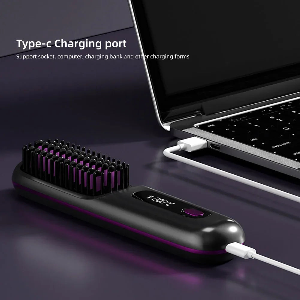 Electric Wireless Hair Straightener