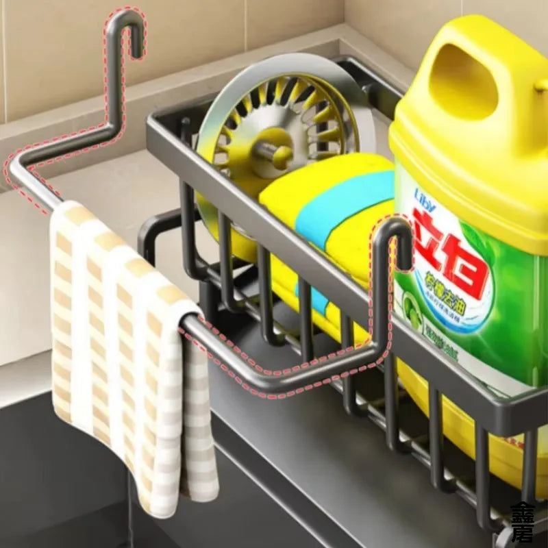 Compact Tap-Mounted Spice Shelf – Sink Organizer