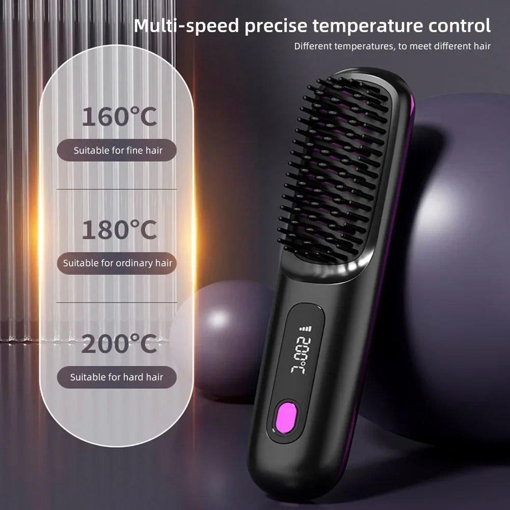 Electric Wireless Hair Straightener