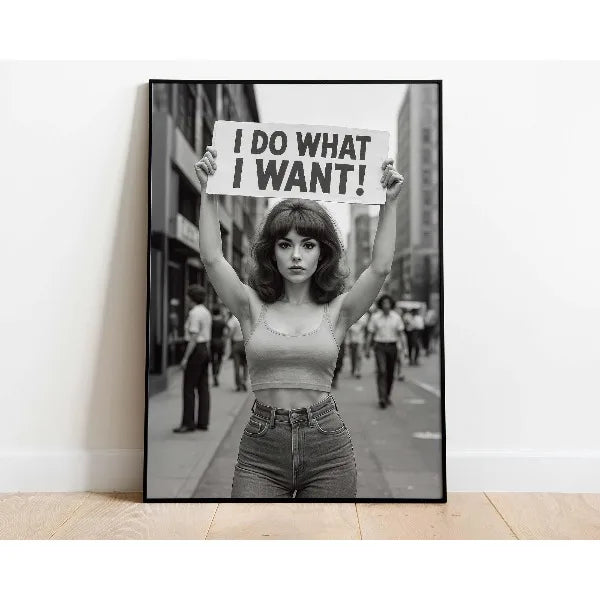Stylish Fashion Black and White Poster