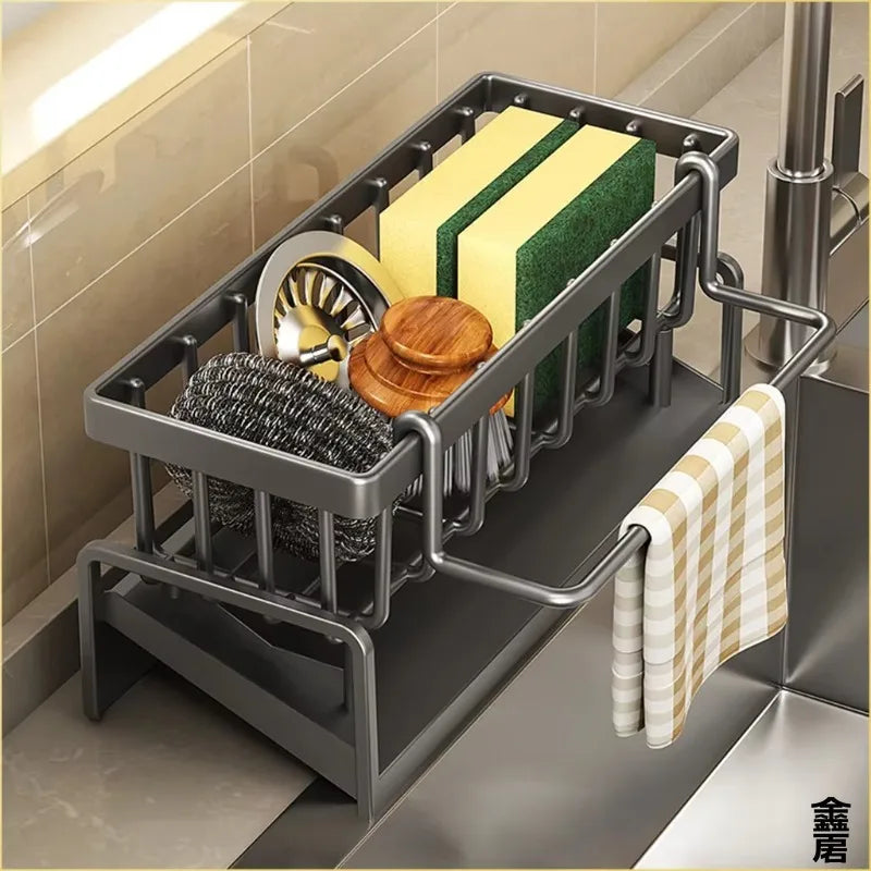 Compact Tap-Mounted Spice Shelf – Sink Organizer