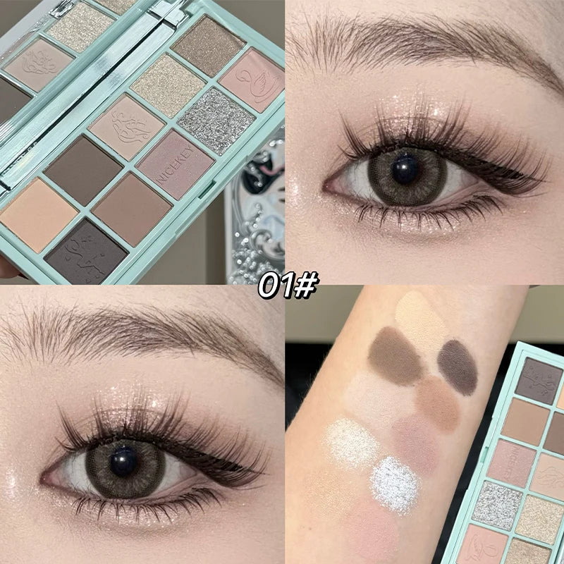NICEKEY 10 Colors Eyeshadow Palette