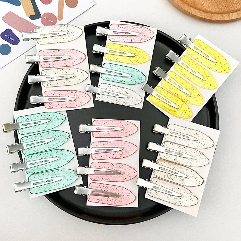 4pcs No Bend Seamless Hair Clips