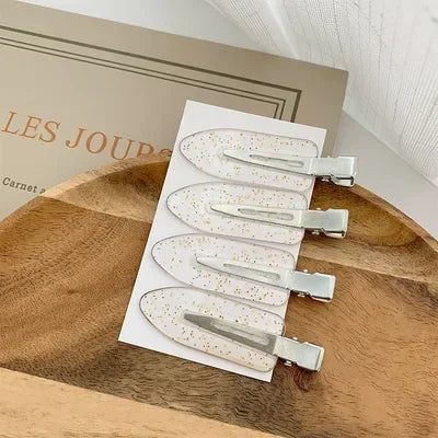 4pcs No Bend Seamless Hair Clips