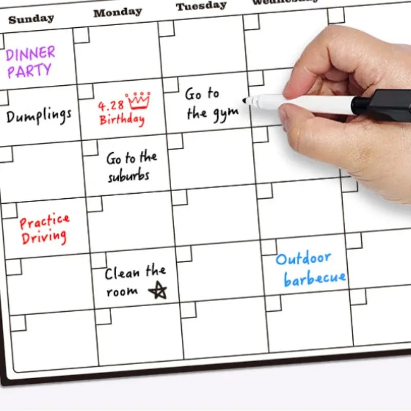 Magnetic Refrigerator Calendar