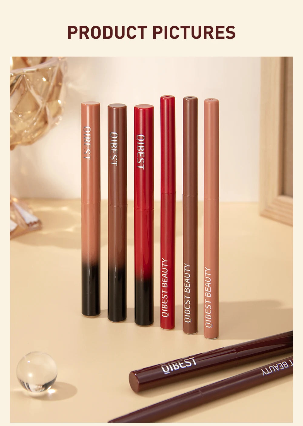 Lipstick/Lipliner 12 Coloros