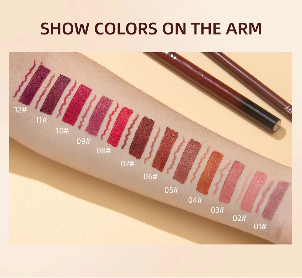 Lipstick/Lipliner 12 Coloros