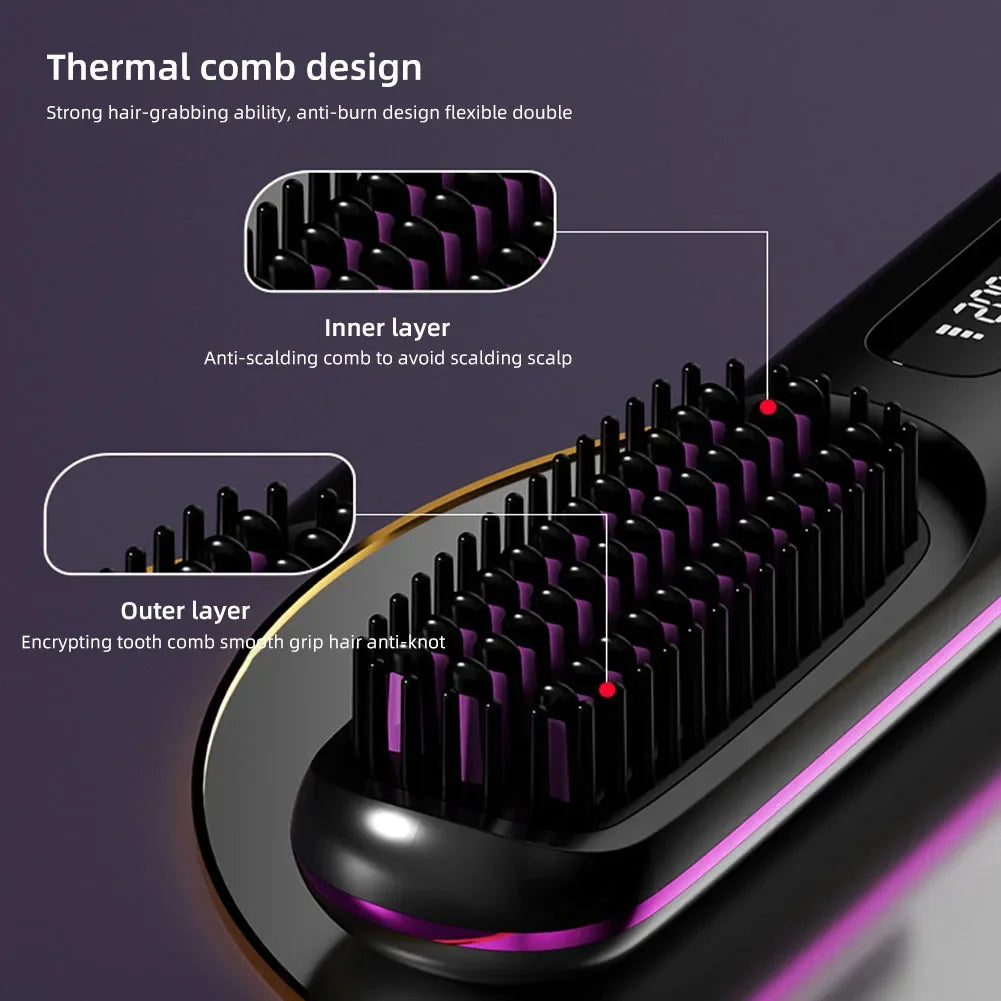 Electric Wireless Hair Straightener