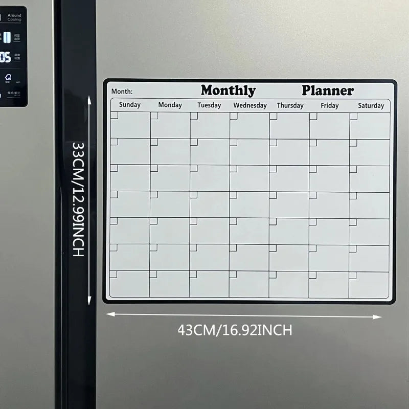 Magnetic Refrigerator Calendar